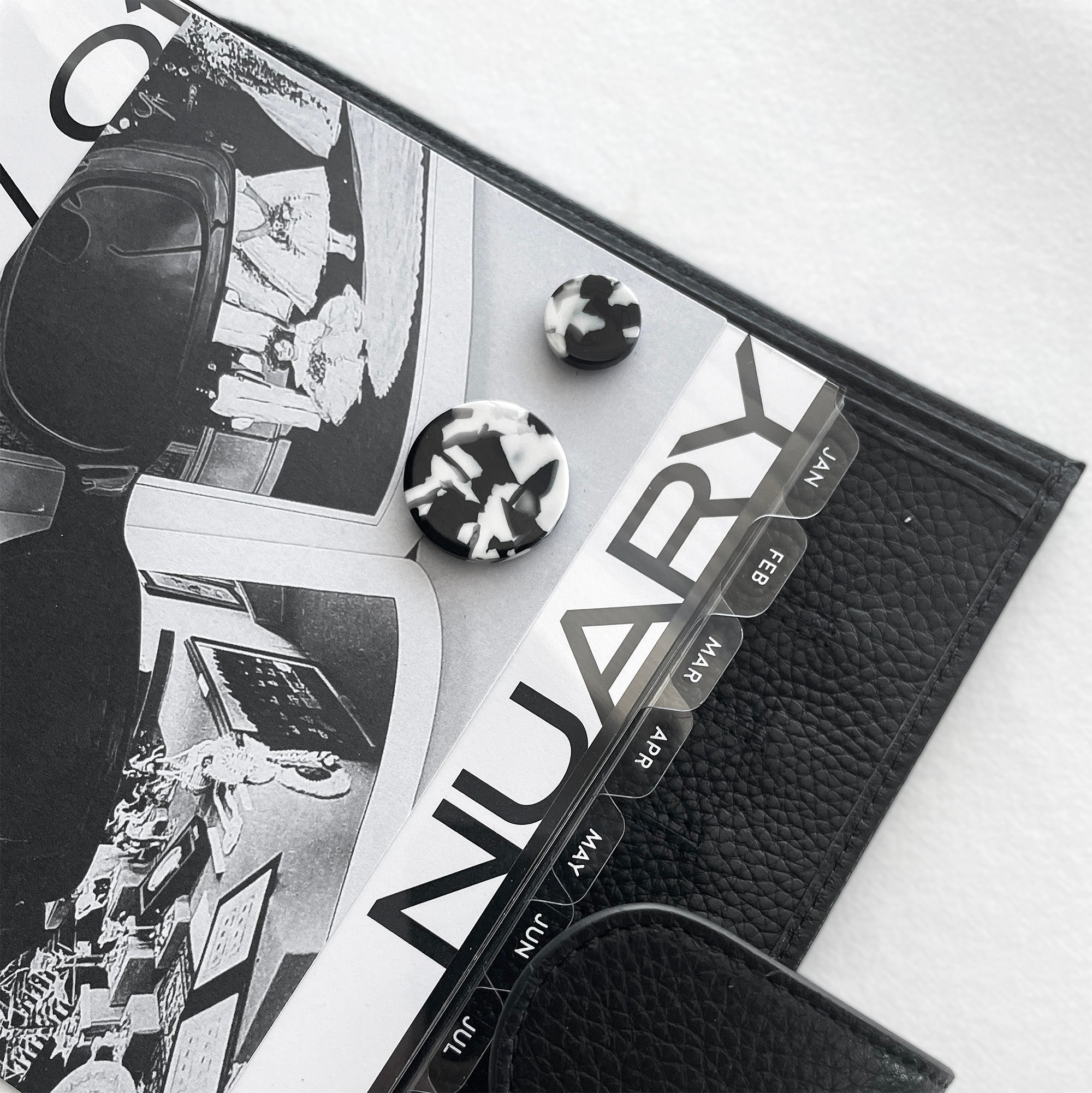 Tortoise Planner Magnet Clips in Black and White (2nd Edition)