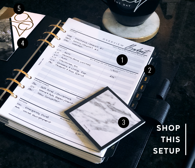 Shop This Setup - Budget Planner - March 2019