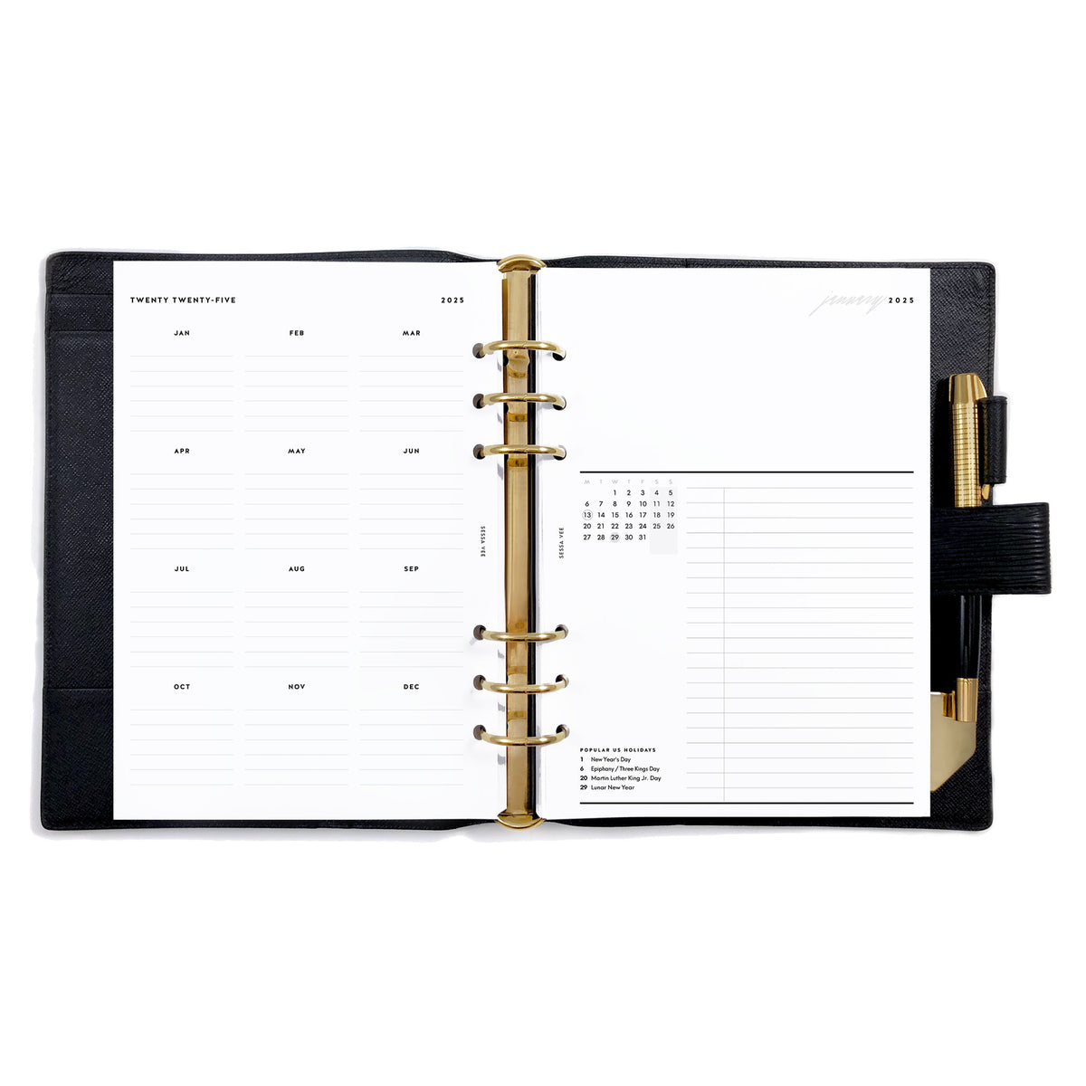 Dated Monthly Planner Inserts - A5 Size – Sessa Vee