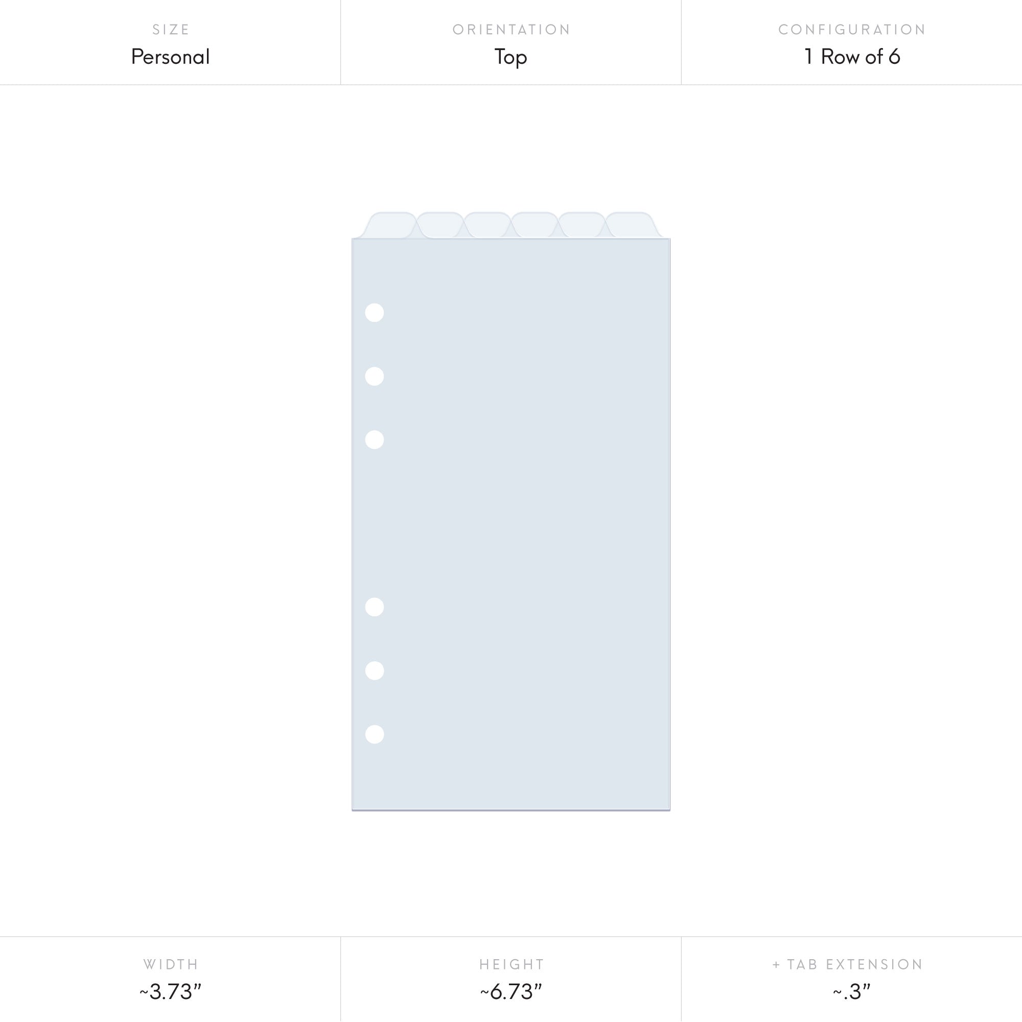 6 Tab Dividers - Semi Clear - Customizable Planner Tabs - 2 Week Proce – Sessa Vee 6-tab-dividers-semi-clear-customizable-planner-tabs-2-week-proce-sessa-vee