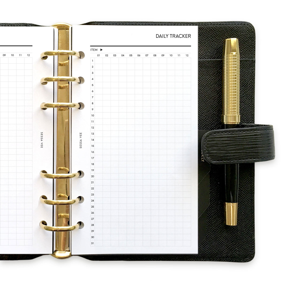 Daily Habit Tracker, Flex Year View - Personal Size - Planner Inserts ...