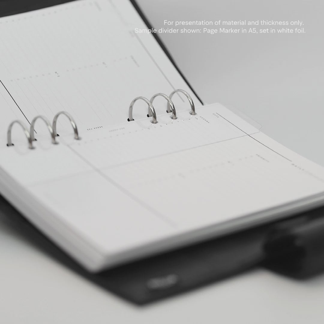 Page Marker - Planner Tab Divider - Clear Gloss Plastic