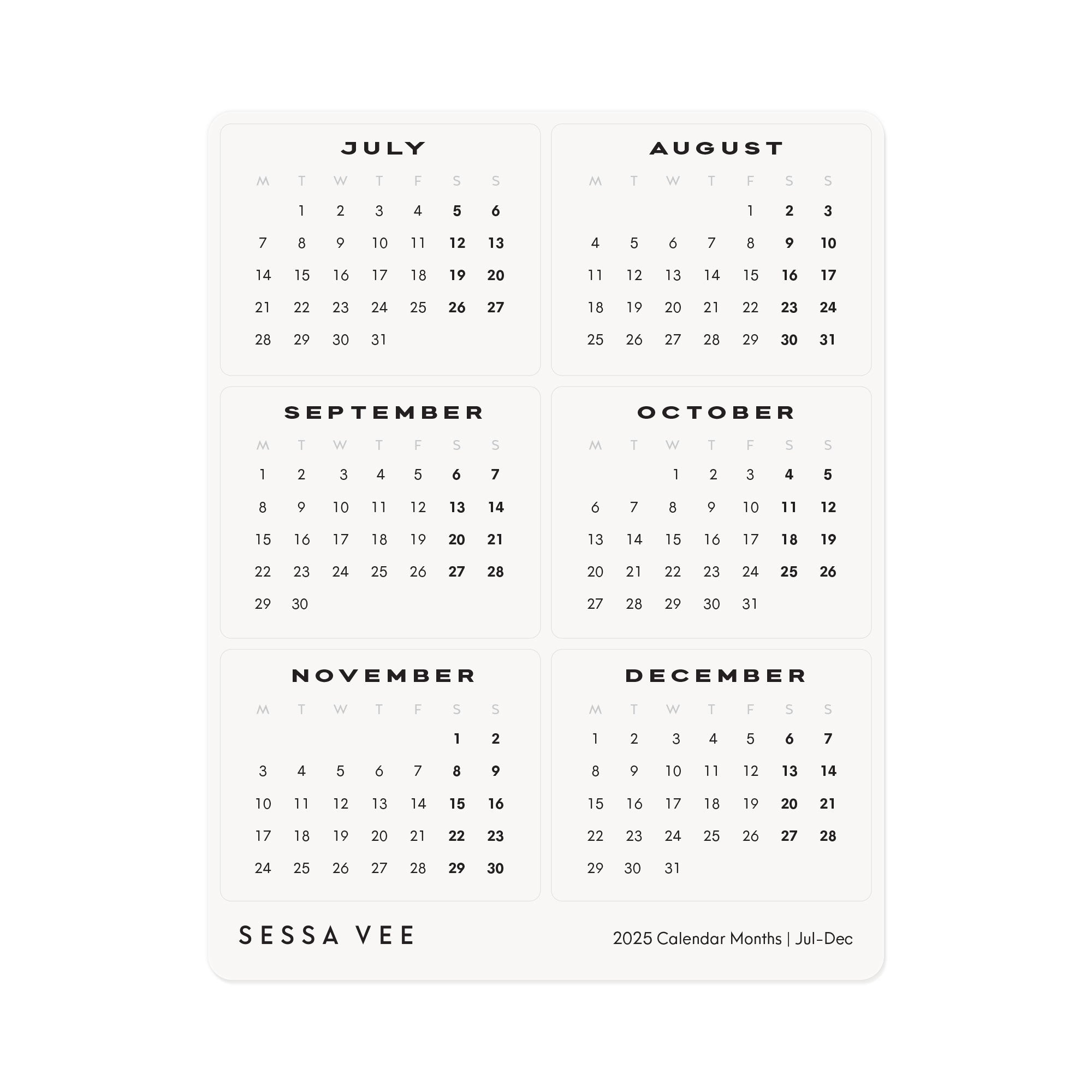 2025 Calendar Months - Planner & Journal Stickers – Sessa Vee 2025-calendar-months-planner-journal-stickers-sessa-vee
