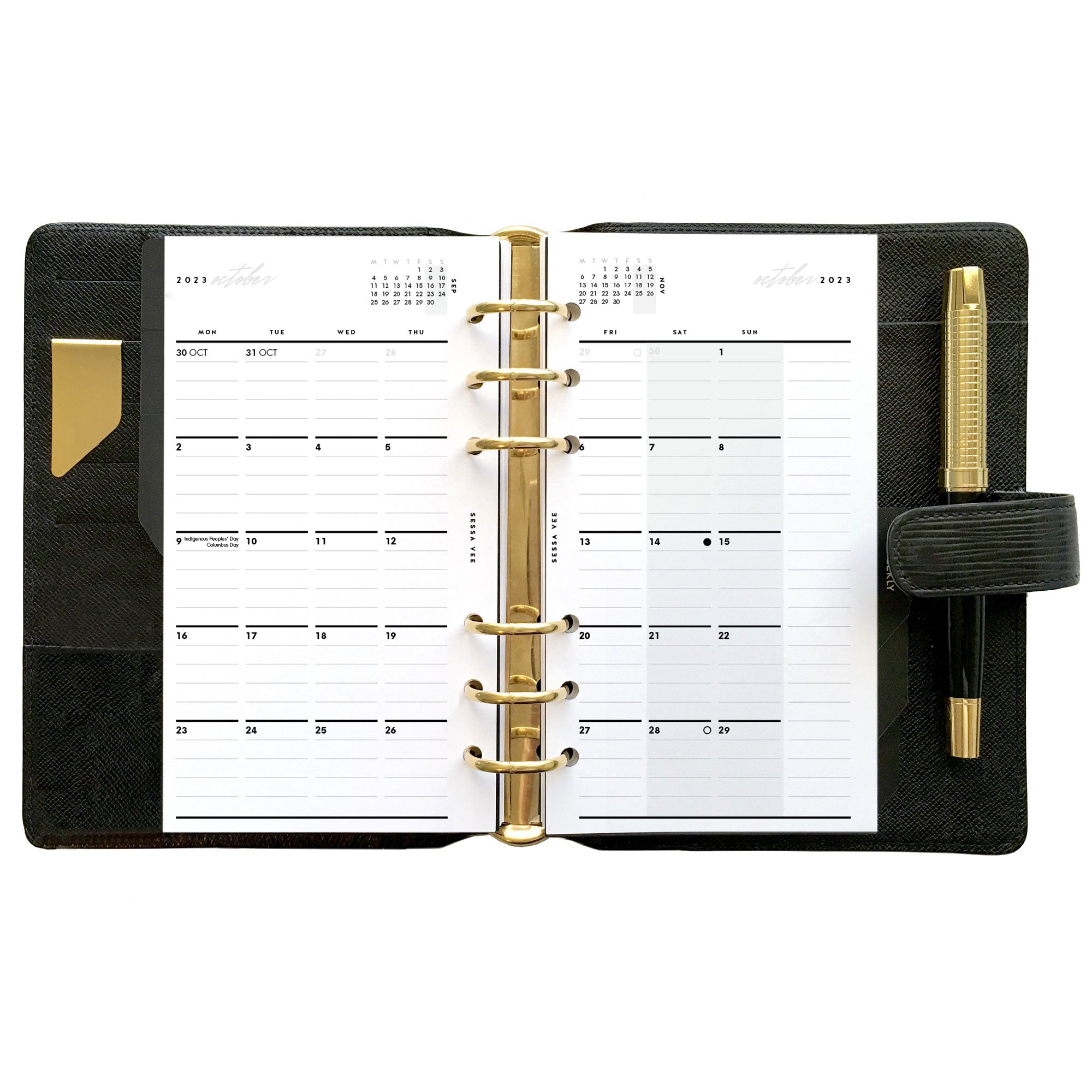 Dated Monthly Planner Inserts - Personal Size – Sessa Vee