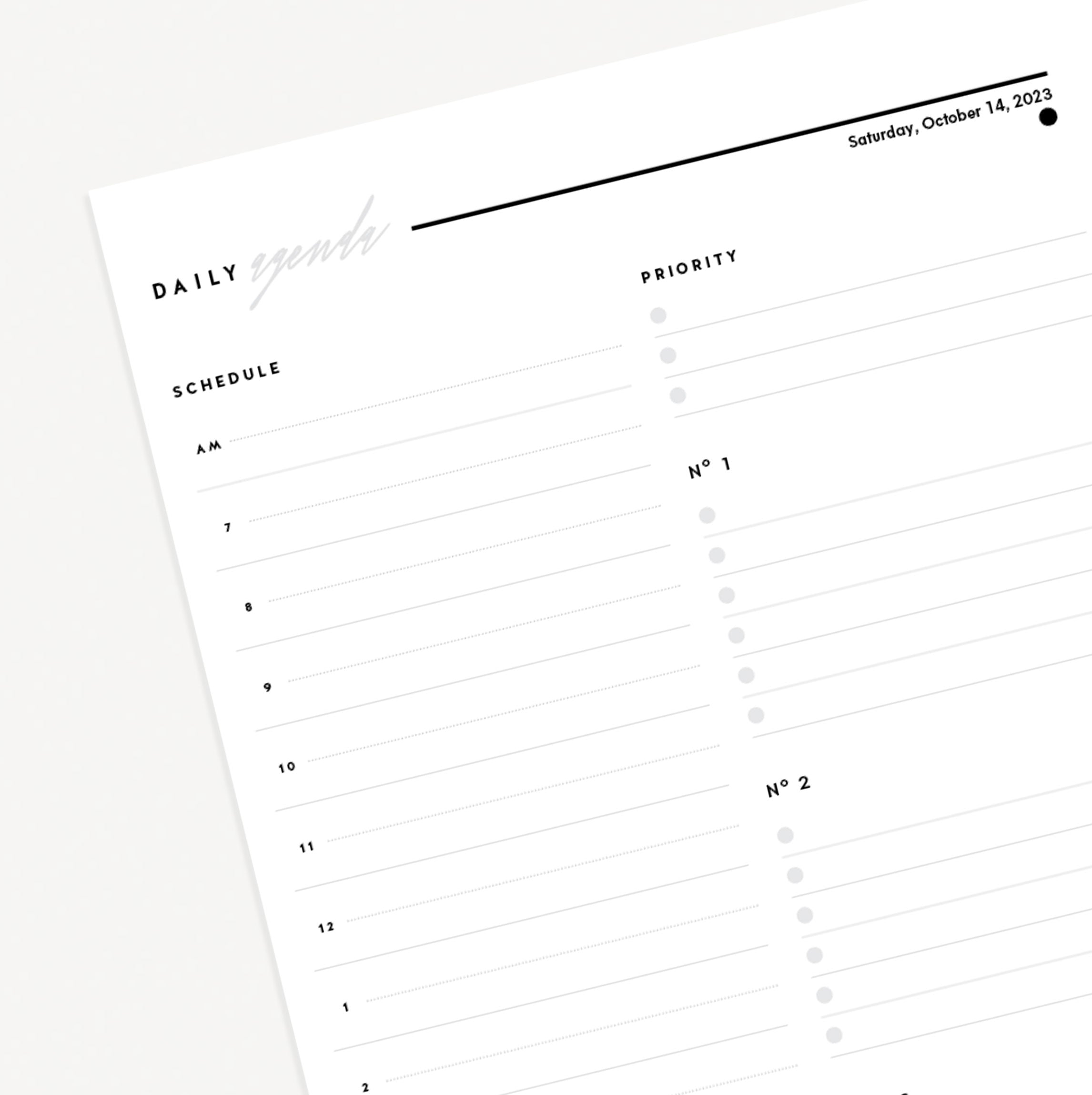 Q4 2024 Daily Planning Pages | A5 Planner Inserts