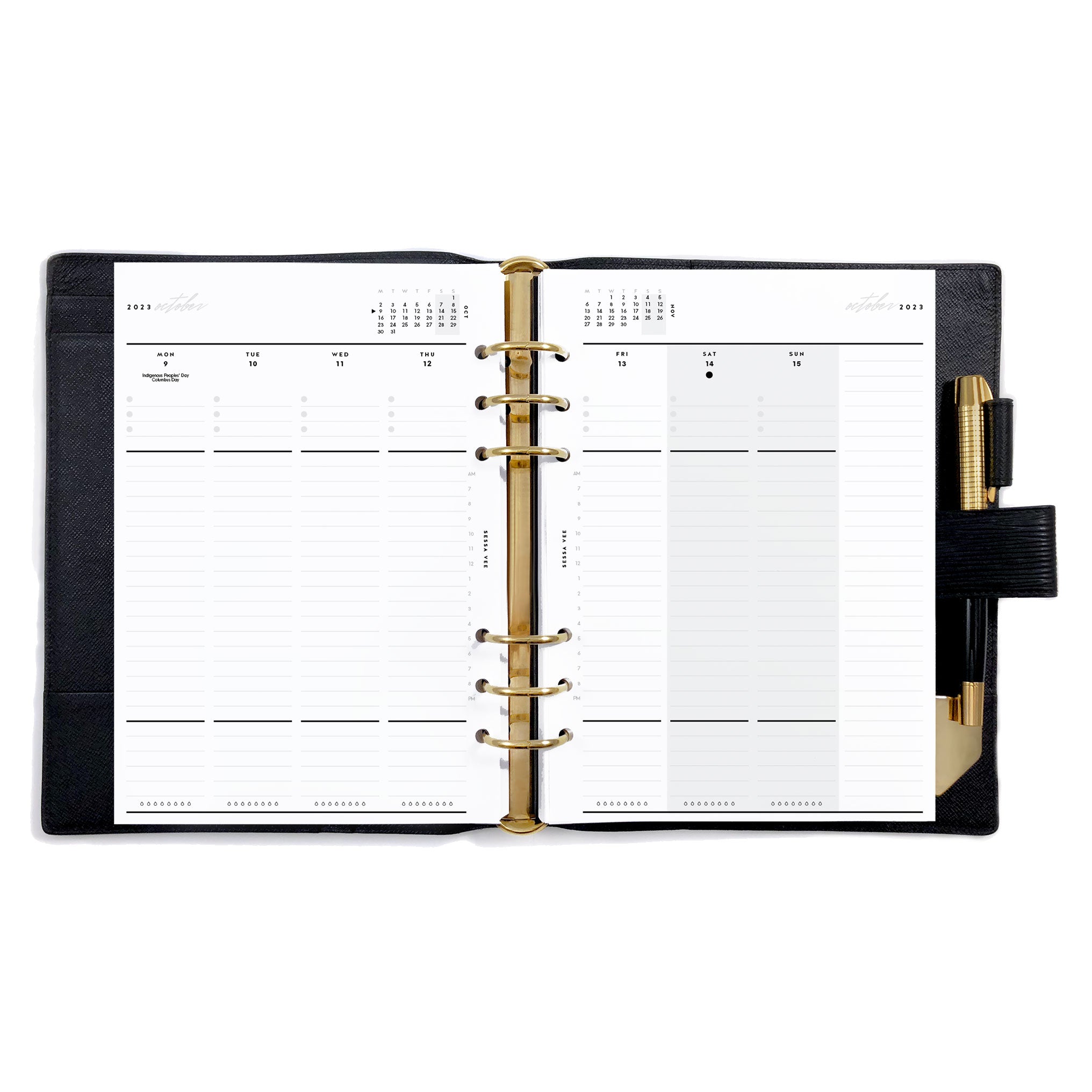 2023 Dated Planner Inserts, Daily, 2 Days Per Page